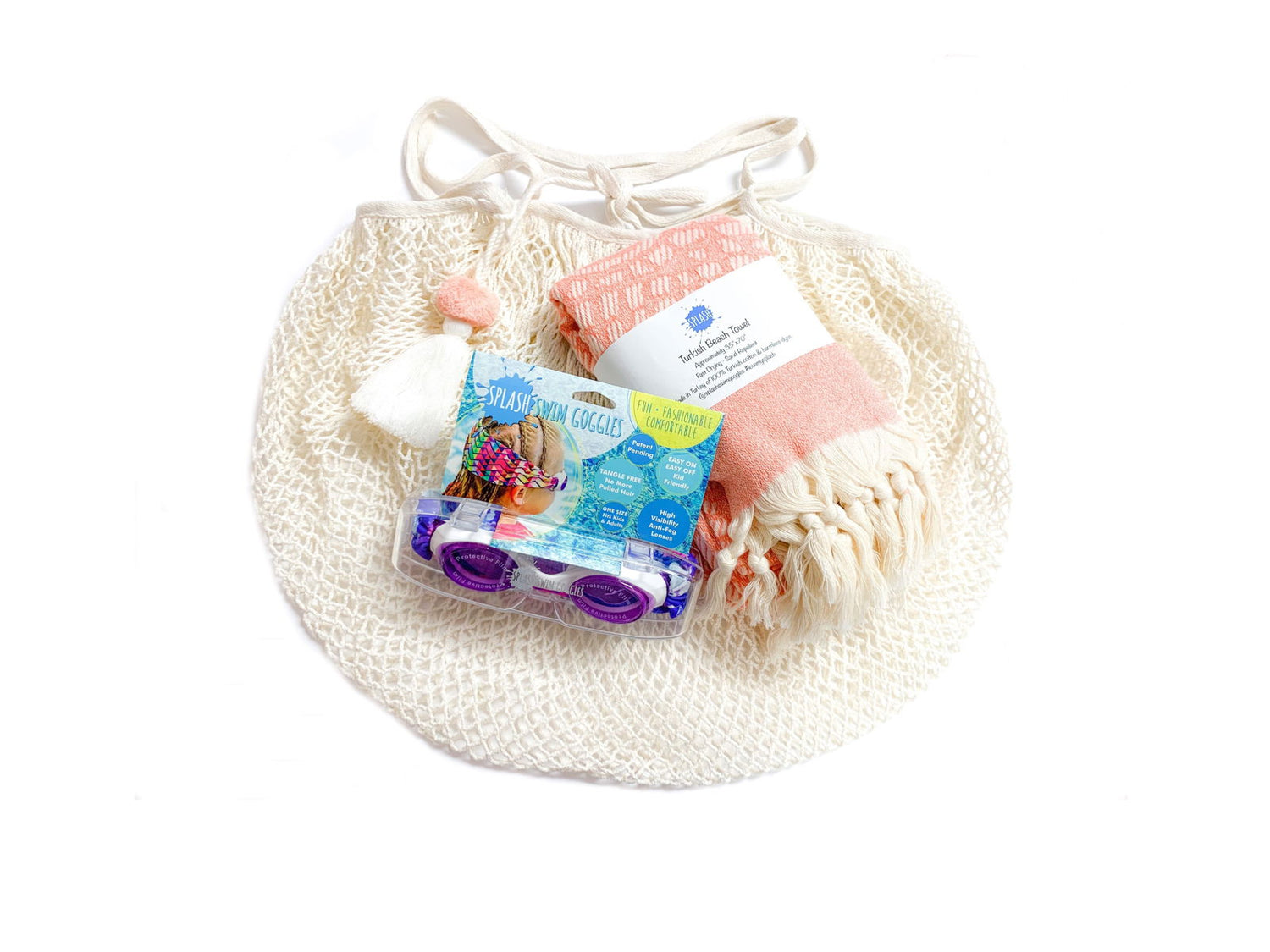 Ivory Beach Bag - Splash Place Swim Goggles