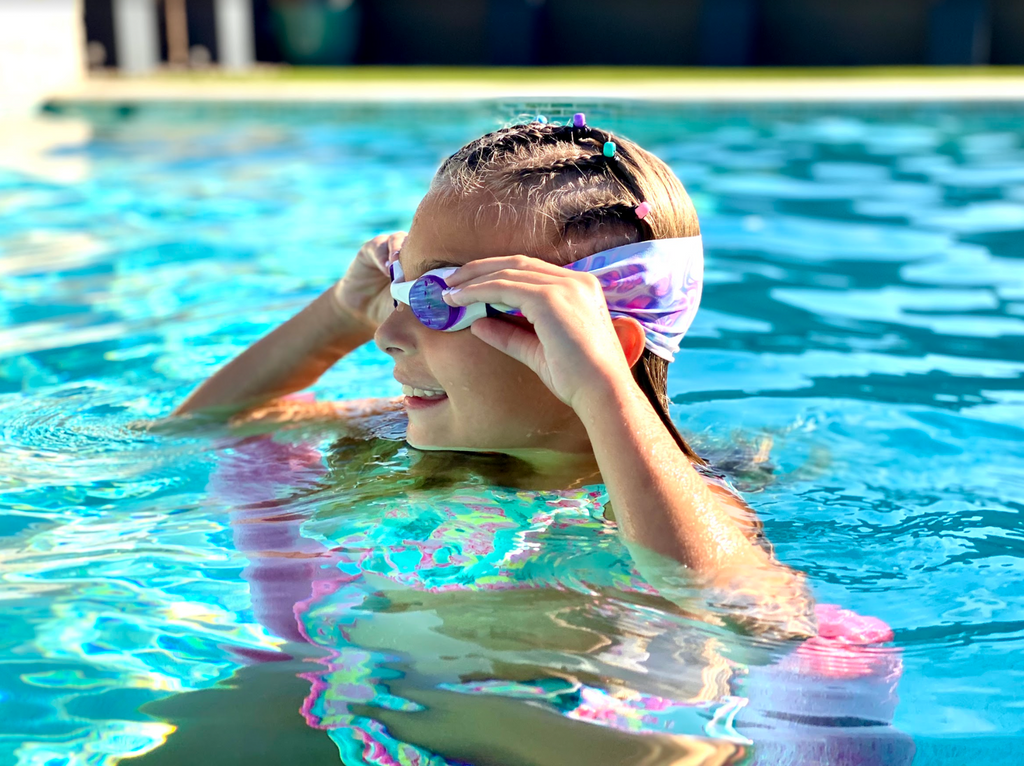 Pastel Swirl - Splash Place Swim Goggles