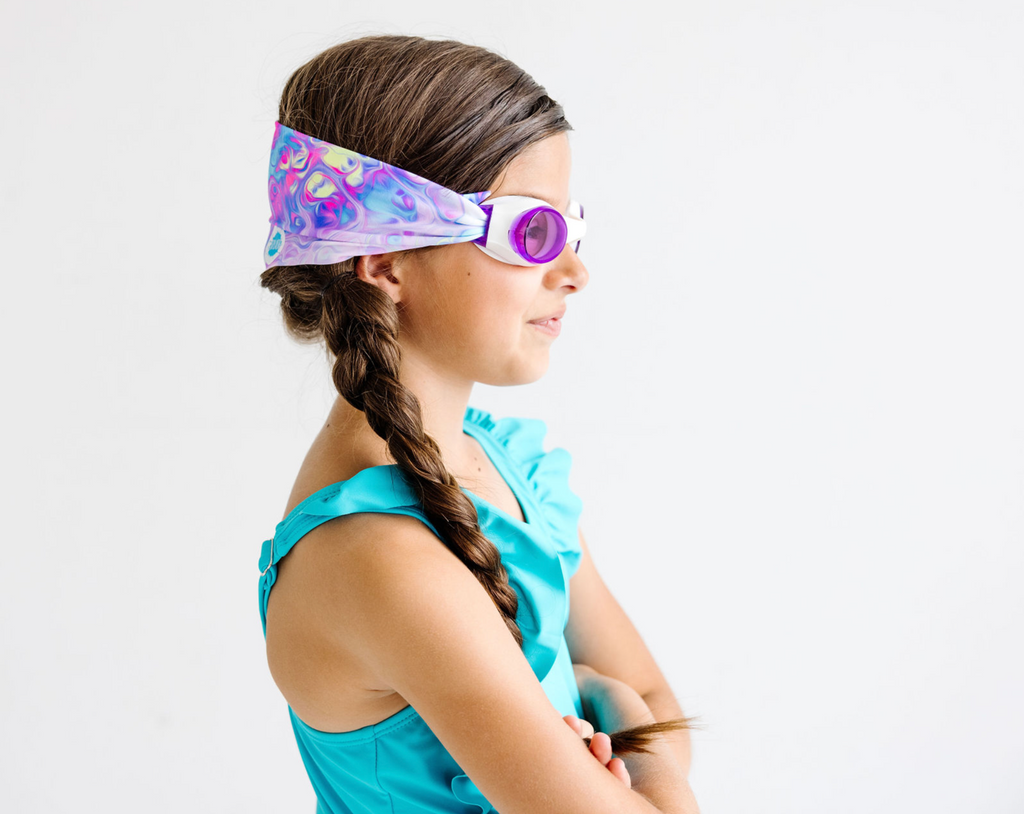 Pastel Swirl - Splash Place Swim Goggles