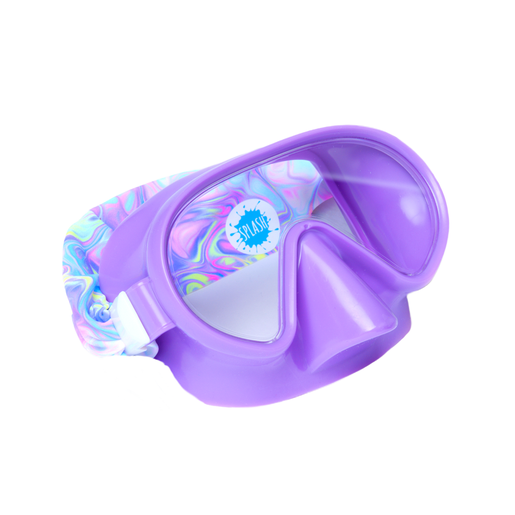 Pastel Swirl Swim Mask - Splash Place Swim Goggles