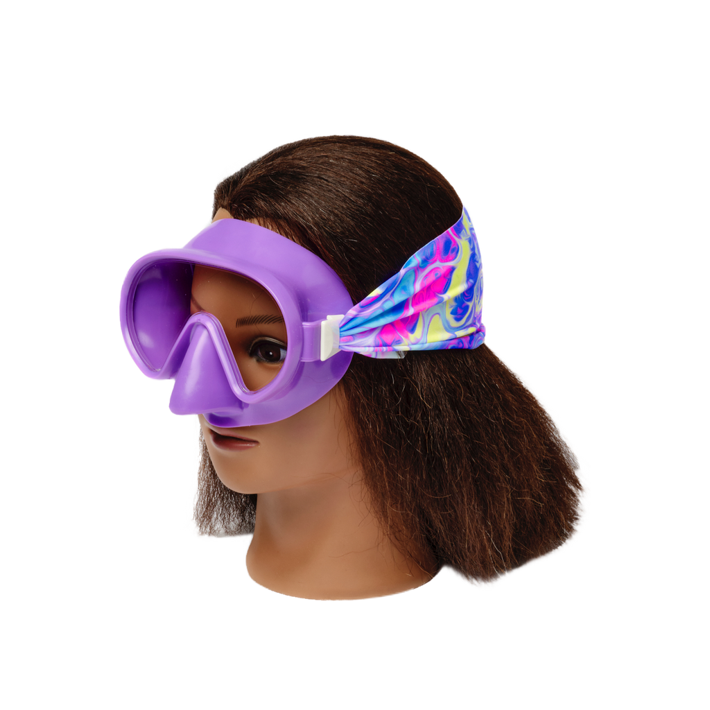 Pastel Swirl Swim Mask - Splash Place Swim Goggles
