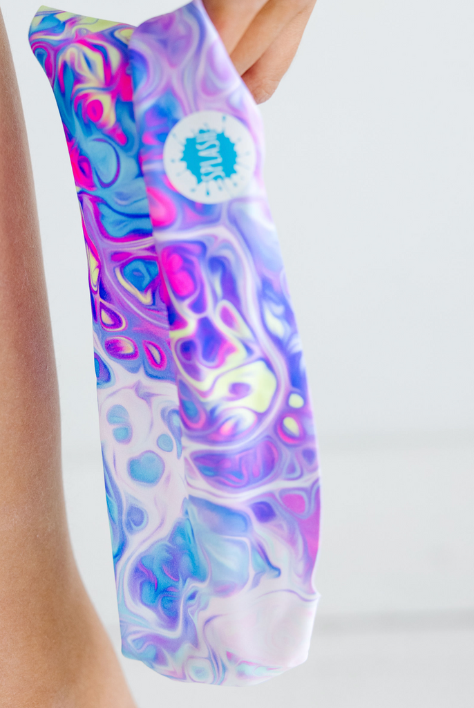 Pastel Swirl Swim Mask - Splash Place Swim Goggles