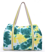 Tropical Leaf Tie Dye Tote - Splash Place Swim Goggles