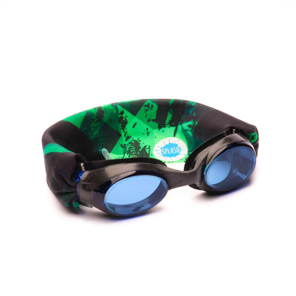 Green Fusion Swim Goggles - Splash Swim Goggles